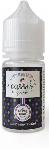 Cassis Givré Concentre Le Coq Qui Vape Premium 30ml