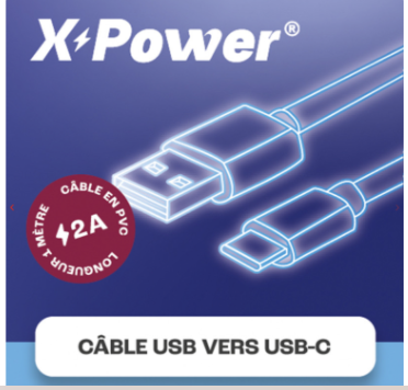 Câble USB vers USB-C VQD16 - X Power