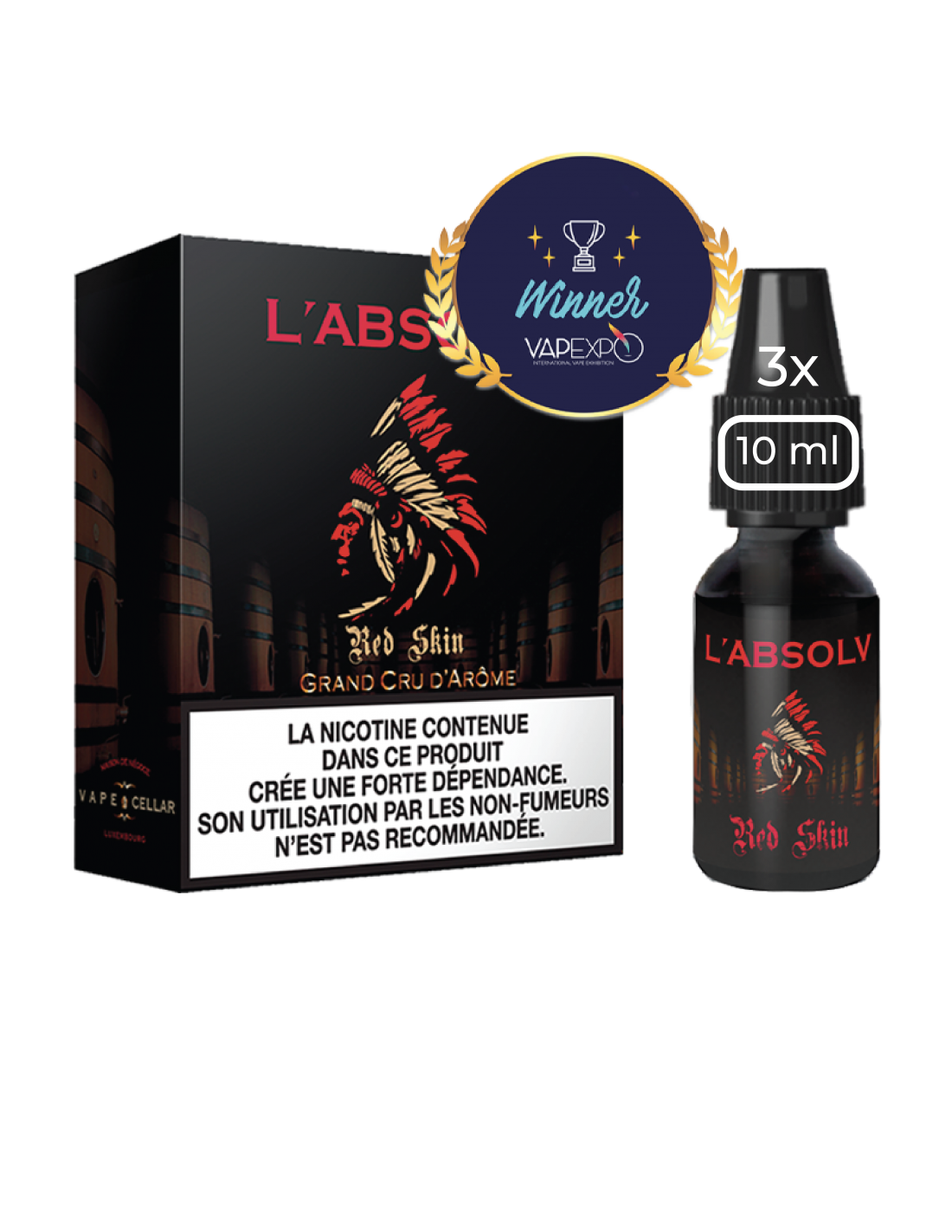 Red Skin L Absolv Vape Cellar 3X10ml 03mg