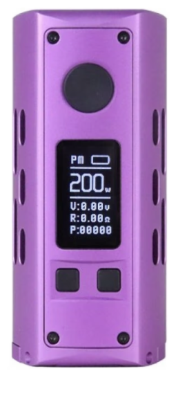 Box Republic Squonk Dual 200W 2x18650 - Grimm Green x Vaperz Cloud - Couleur : Satin Purple